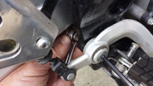 removing the brake lever pivot