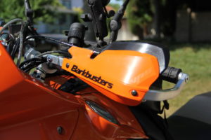 BarkBusters with VPS Hand Guards installed