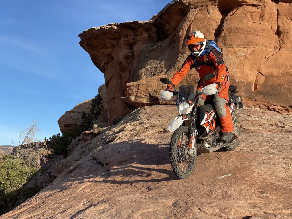 Adalto took one of my favorite picture here on Slick Rock. I was showing him brake control and positioning.